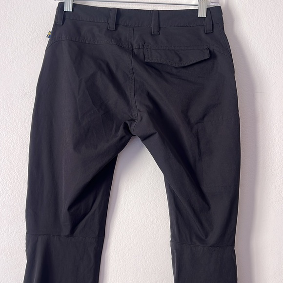 Fjallraven Women’s Abisko Trail Stretch Black Hiking Trouser Pants Size 26 Reg - Picture 8 of 13